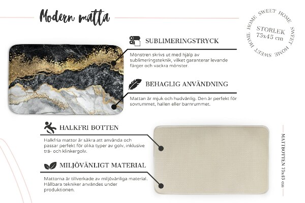 Teppich Gemusterte Bodenfliesen