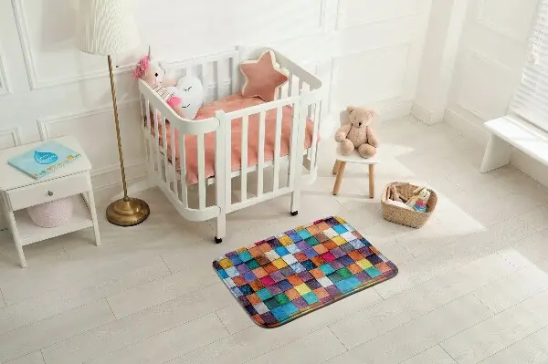Kinderteppich Farbige Holzwürfel