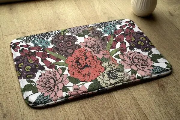Teppich Blumen und Blätter
