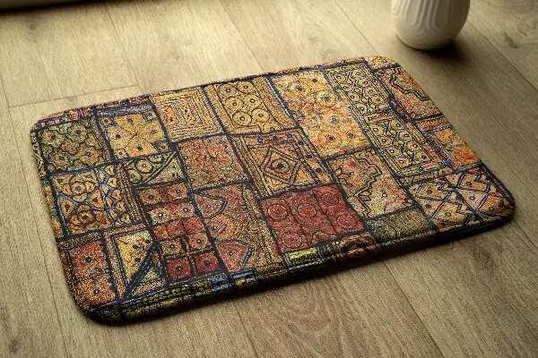 Teppich Stoff mit Stickerei