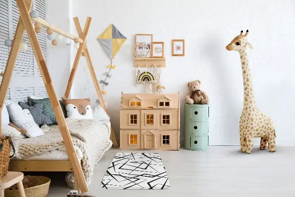 Kinderteppich Abstrakte geometrische Linien