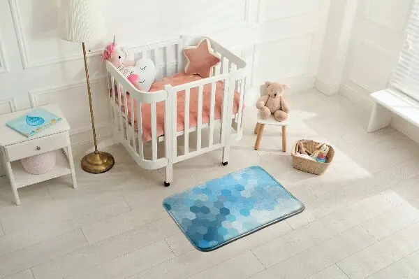 Kinderteppich Sechsecke in Schattierungen