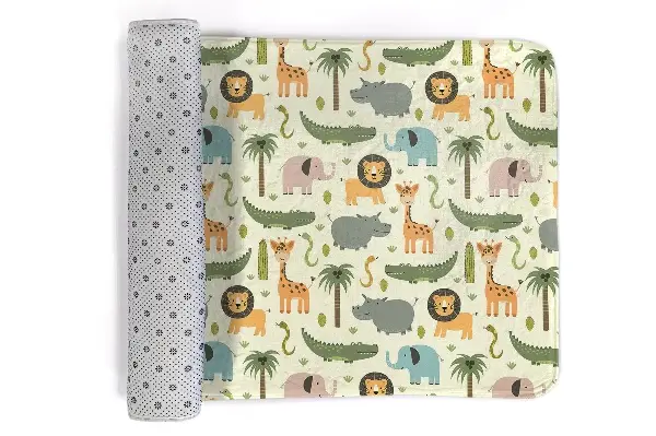 Kinderteppich Tiere und Pflanzen