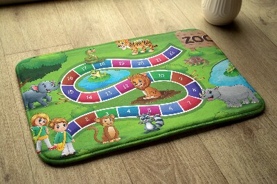 Kinderteppich Zoo-Brettspiel