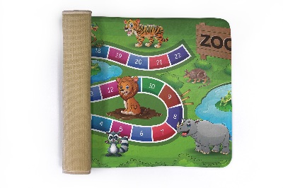 Kinderteppich Zoo-Brettspiel