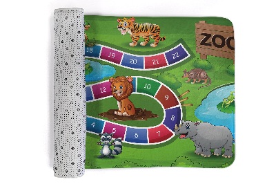 Kinderteppich Zoo-Brettspiel