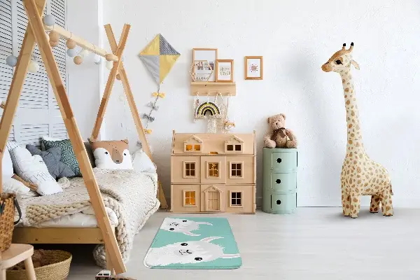 Kinderteppich Zwei süße Lamas