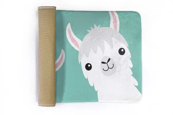 Kinderteppich Zwei süße Lamas