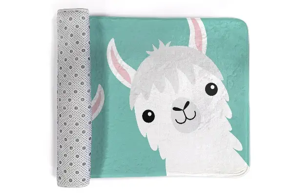 Kinderteppich Zwei süße Lamas
