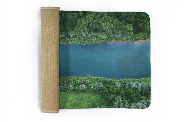 Kinderteppich Fluss und Bäume