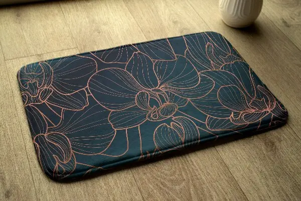 Teppich Blumen in Linie