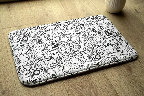 Kinderteppich Doodle-Muster