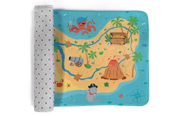 Kinderteppich Schatzkarte