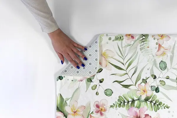 Teppich Blumen und Blätter