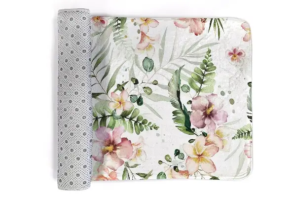 Teppich Blumen und Blätter