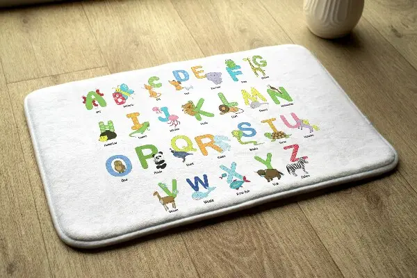Kinderteppich Alphabet mit Bildern