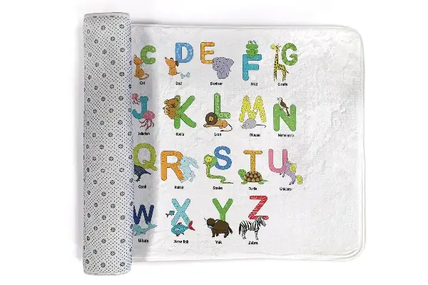 Kinderteppich Alphabet mit Bildern