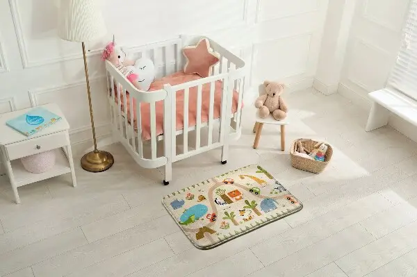 Kinderteppich Tiere und Autos