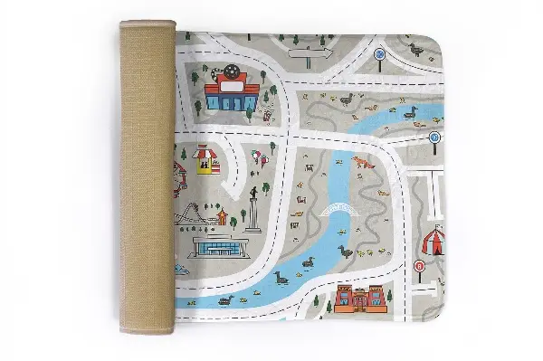Kinderteppich Stadtplan