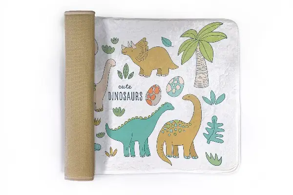 Kinderteppich Niedliche Dinosaurier