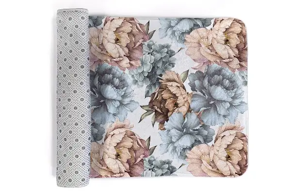 Teppich Blumen in Aquarell
