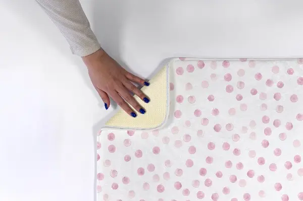 Teppich Rosa Punktmuster