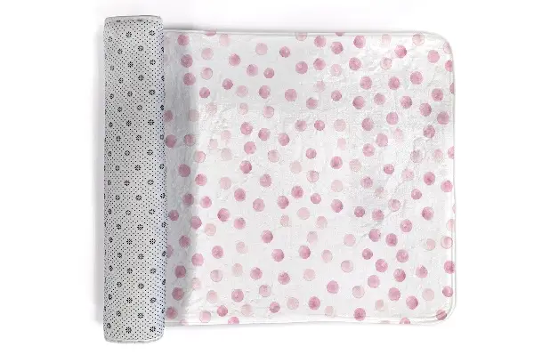 Teppich Rosa Punktmuster