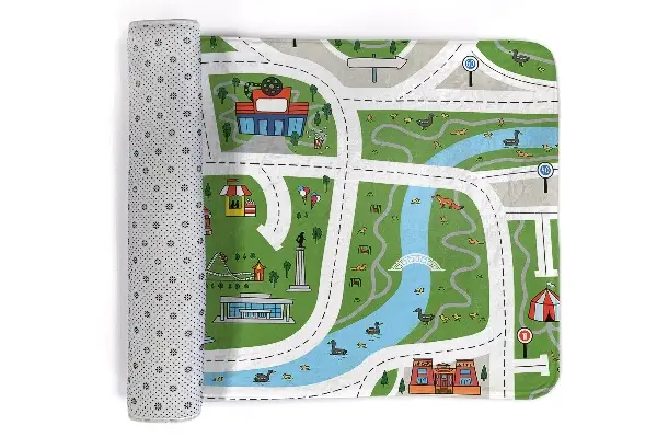 Kinderteppich Stadtplan