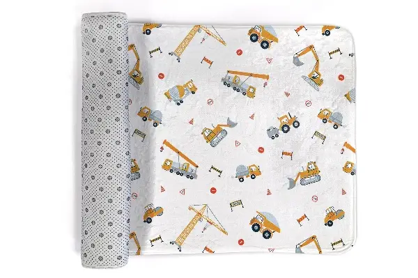 Kinderteppich Baumaschinen