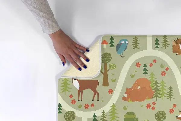 Kinderteppich Tiere im Wald