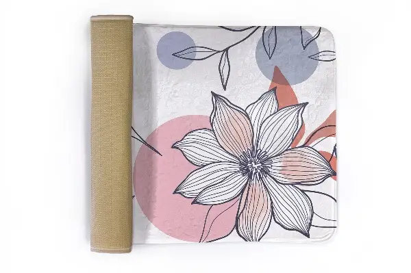Kinderteppich Kolibri und Blume