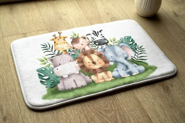 Kinderteppich Tiere im Dschungel