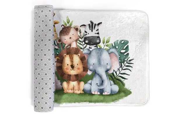 Kinderteppich Tiere im Dschungel