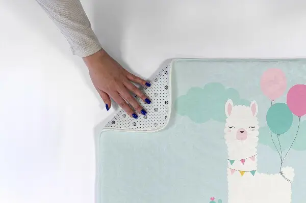 Kinderteppich Lama mit Luftballons