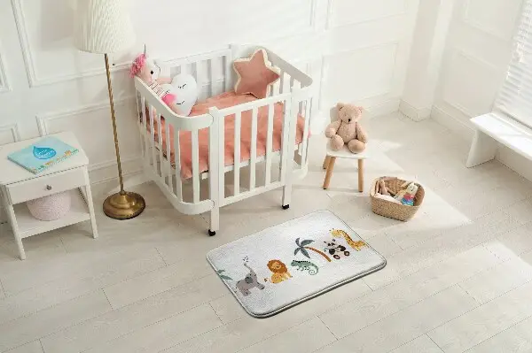 Kinderteppich Tiere und Palme
