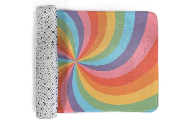 Kinderteppich Bunte Spirale