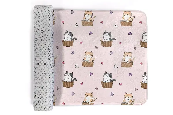Kinderteppich Katzen in Körben