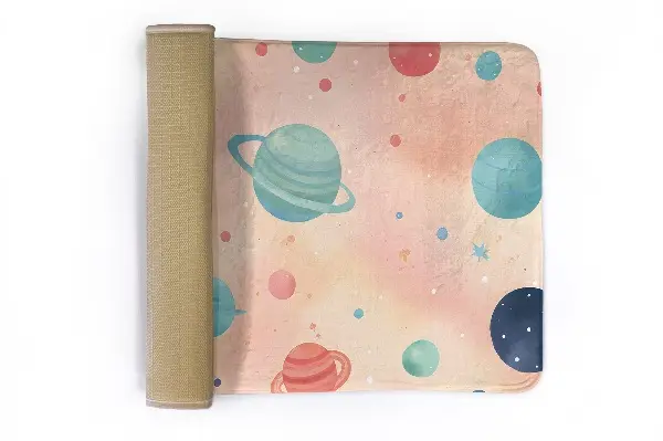 Kinderteppich Planeten und Sterne