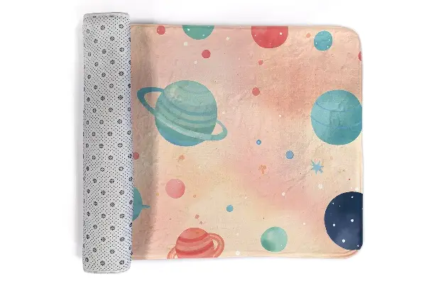 Kinderteppich Planeten und Sterne
