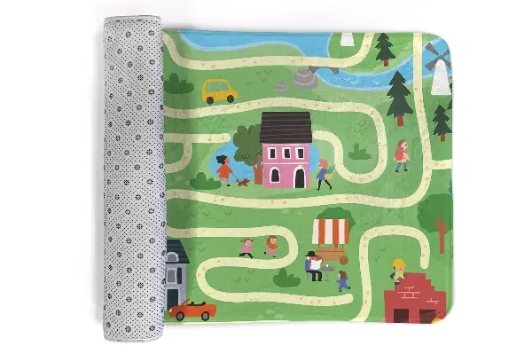 Kinderteppich Straßen-Stadtplan