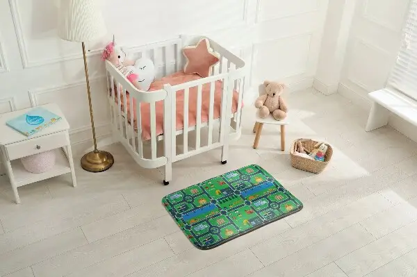 Kinderteppich Stadt mit Straßen Straßen