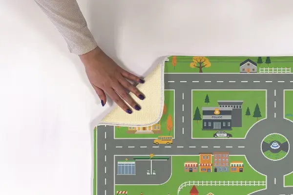 Kinderteppich Stadt mit Straßen