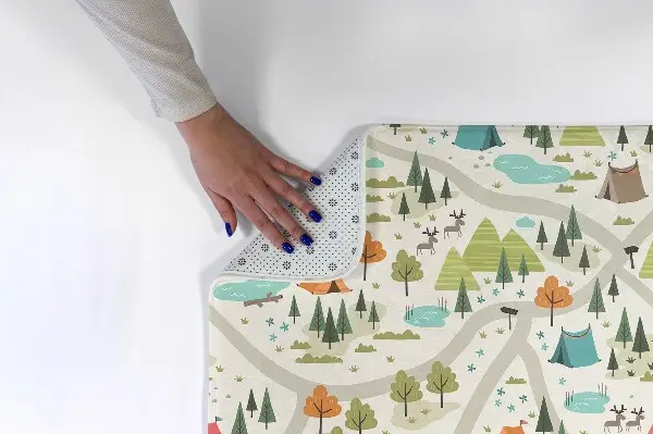 Kinderteppich Camping-Landschaft