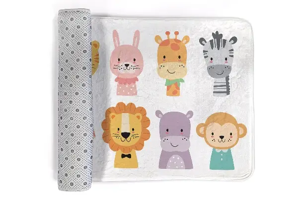 Kinderteppich Cartoon-Tiere
