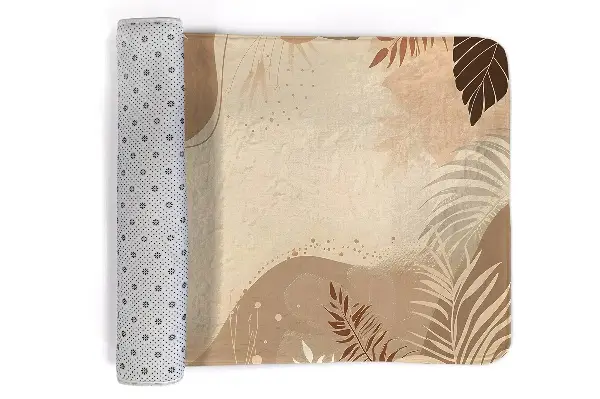 kleiner Teppich Blätter und Muster