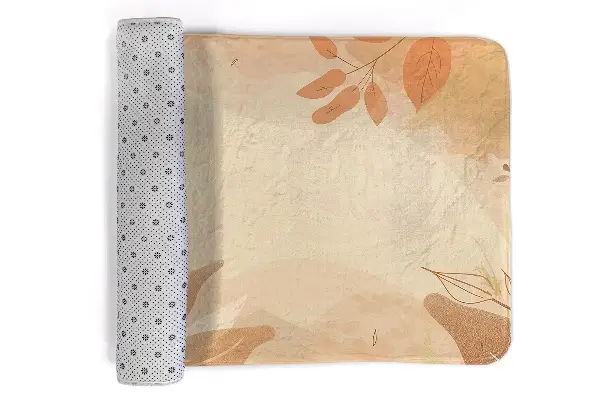 kleiner Teppich Blätter und Hintergrund
