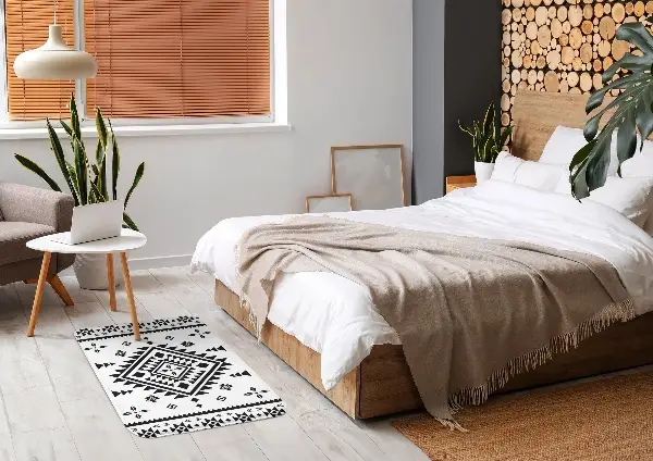 kleiner Teppich Geometrisches Muster Rhomben