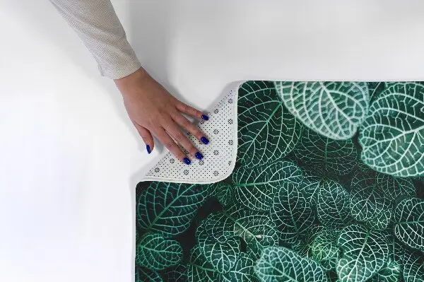 kleiner Teppich Blätter mit Adern