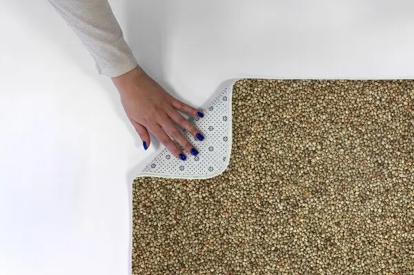 kleiner Teppich Hirsekorn