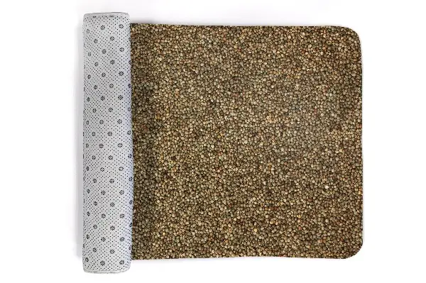 kleiner Teppich Hirsekorn